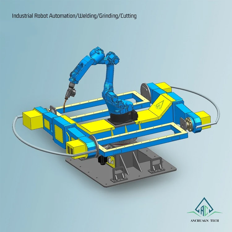 Compact Three-axis Rotary Dual-station Flip Positioner